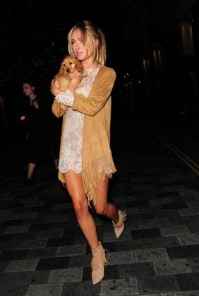 Kimberley Garner seen leaving Savannah Miller Launch party for Debenhams launch party with her dog in London 142116, Kimberley Garner seen leaving Savannah Miller Launch party for Debenhams - launch party with her dog in London. London, United Kingdom - Tuesday September 8, 2015. NORTH AMERICA & SOUTH AMERICA ONLY, Credit:Xclusive, PacificCoastNews Avalon UK, London  Copyright: xXclusive,xPacificCoastNewsx xAvalonx 0531936290