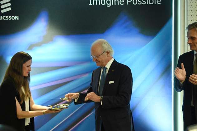 Swedish Royals Visit Mexico - Day 2 March 13, 2024, Mexico City, Mexico: Swedish King Carl XVl cutting the ribbon to inaugurate the new engineering center of the telecommunications Swedish company Ericsson on the second day of the Swedish State visit to Mexico. on March 13, 2024 in Mexico City, Mexico. (Photo by Carlos Tischler Eyepix Group ABACAPRESS.COM) Mexico City Mexico  Copyright: xTischlerxCarlos Eyepix ABACAx