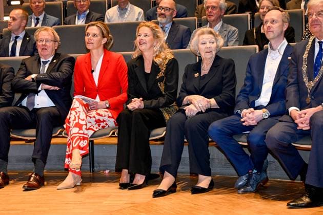 13-03-2024 The Hague Princess Beatrix attend the presentation of the 10th Prince Friso Engineering Prize in the auditorium of The Hague University of Applied Sciences in The Hague. (c) PPE rpe emst  Copyright: xPPEx