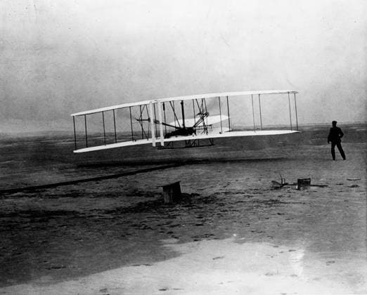 December 17, 1903: Kitty Hawk North Carolina, United States: Kitty Hawk, became world-famous after the Wright brothers made the first controlled powered airplane flights at Kill Devil Hills, four miles (6.4 km) south of the town of Kitty Hawk on December 17, 1903. Kitty Hawk U.S. - ZUMAk09_ 19031217_jtc_k09_445 Copyright: xKeystonexPressxAgencyx