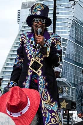 Bootsy Collins live auf dem auf dem SXSW Conference & Festivals 2024 auf der Lady Bird Lake Bühne. Austin, 15.03.2024