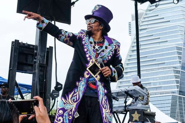 Bootsy Collins live auf dem auf dem SXSW Conference & Festivals 2024 auf der Lady Bird Lake Bühne. Austin, 15.03.2024