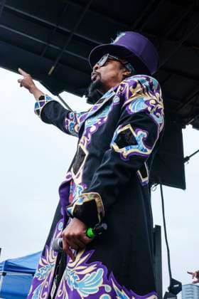 Bootsy Collins live auf dem auf dem SXSW Conference & Festivals 2024 auf der Lady Bird Lake Bühne. Austin, 15.03.2024