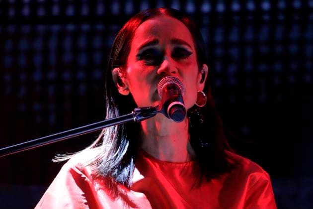 Time for Women: Festival for Equality Concert March 16, 2024, Mexico City, Mexico: Singer Julieta Venegas, performs during a free concert as part of the Time for Women: Festival for equality at the Mexico City Zocalo. on March 16, 2024 in Mexico City, Mexico (Photo by Luis Barron Eyepix Group) Copyright: xLuisxBarronx xEyepixxGroupx LB20240316J18