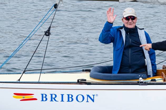 Entertainment Themen der Woche KW11 Entertainment Bilder des Tages King Juan Carlos Sailing - Sanxenxo The King emeritus Juan Carlos I participates during the regattas at the Club Nautico de Sanxenxo, on March 17, 2024, in Sanxenxo, Pontevedra, Galicia, Spain. Juan Carlos I is in the Pontevedra town of Sanxenxo to participate, during this weekend, in the first regatta of the year in the six-meter class. Sources close to the former monarch have indicated that, if possible, Juan Carlos I plans to compete in all the regattas this year, scheduled for April, May, June, July and September-October. Photo by Elena Fernandez Europa Press ABACAPRESS.COM Sanxenxo Spain  Copyright: xEuropaxPress ABACAx