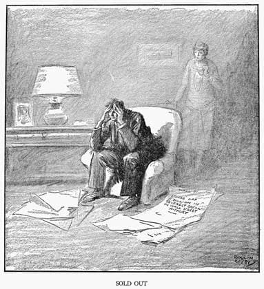 CARTOON: STOCK MARKET, 1929. Sold Out. Cartoon from the New York World on the day after the beginning of the Wall Street Stock Market Crash. Cartoon by Rollin Kirby, 25 October 1929.  Copyright: xGRANGERx xGRANGERx 0002797