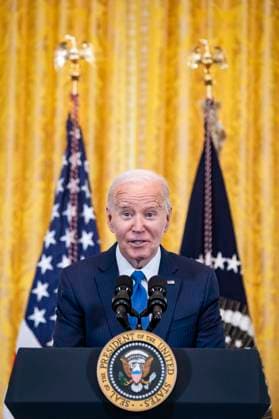 Biden Women™s History Month Event United States President Joe Biden speaks during a Women™s History Month reception in the East Room of the White House in Washington, DC, US, on Monday, March 18, 2024. The Biden administration is rolling out an executive order to strengthen women™s health research standards across federal agencies and prioritize its funding in an effort to close the gap on long-standing disparities. Credit: Al Drago Pool via CNP AdMedia Washington District of Columbia United States of America EDITORIAL USE ONLY  Copyright: xx AD_27_womens_031824 CNP AdMediax admphotostwo883326