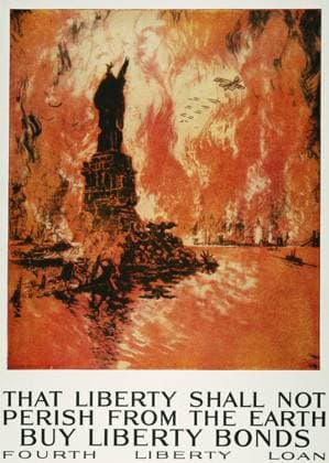 WWI: PENNELL POSTER, 1918. That Liberty Shall Not Perish... American World War I Liberty Loan poster. Poster with art by Joseph Pennell, 1918.  Copyright: xGRANGERx xGRANGERx 0007103