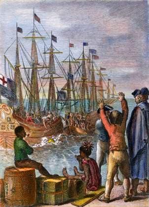 THE BOSTON TEA PARTY, 1773. 16 December 1773. German engraving by Daniel Chodowiecki, 1784.  Copyright: xSarinxImagesx xGRANGERx 0008803