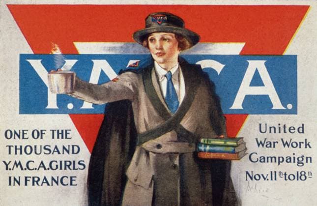 WORLD WAR I: YMCA POSTER. One of the thousand Y.M.C.A. girls in France. World War I Y.M.C.A. poster, 1916.  Copyright: xGRANGERx xGRANGERx 0009626
