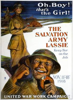 WORLD WAR I: U.S. POSTER. Oh, boy! That s the Girl! American World War I Salvation Army poster, 1918.  Copyright: xGRANGERx xGRANGERx 0009628