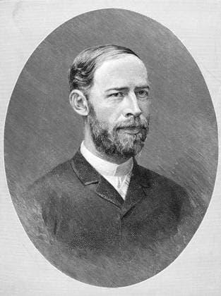 HEINRICH HERTZ (1857-1894). German physicist. Line engraving, 1894.  Copyright: xGRANGERx xGRANGERx 0012363