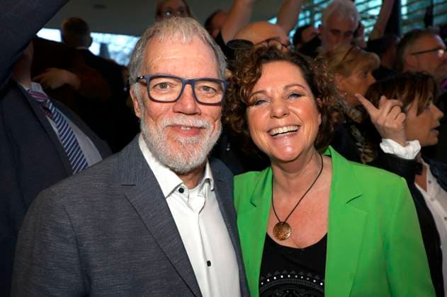 Wolfgang Trepper und Steffi Neu bei der Verleihung des Comedy-Preises Recklinghäuser Hurz im Ruhrfestspielhaus. Recklinghausen, 18.03.2024