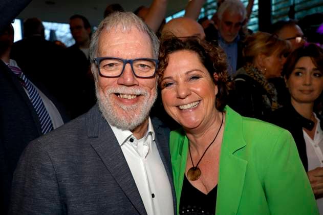Wolfgang Trepper und Steffi Neu bei der Verleihung des Comedy-Preises Recklinghäuser Hurz im Ruhrfestspielhaus. Recklinghausen, 18.03.2024