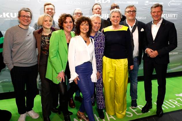 Hape Kerkeling mit den Gästen bei der Verleihung des Comedy-Preises Recklinghäuser Hurz im Ruhrfestspielhaus. Recklinghausen, 18.03.2024