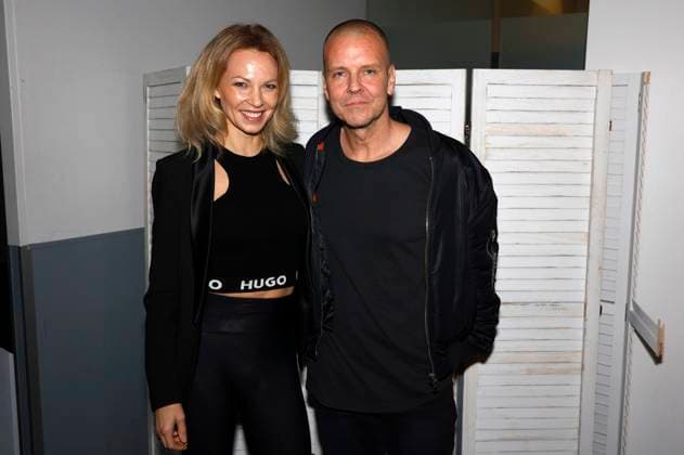 Birte Glang mit Ehemann Andre Tegeler DJ Moguai bei der Verleihung des Comedy-Preises Recklinghäuser Hurz im Ruhrfestspielhaus. Recklinghausen, 18.03.2024