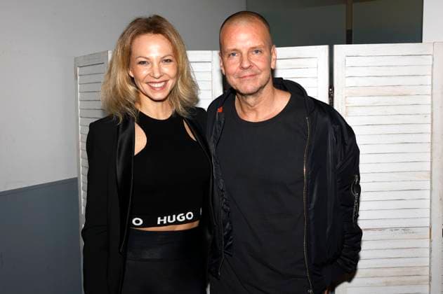 Birte Glang mit Ehemann Andre Tegeler DJ Moguai bei der Verleihung des Comedy-Preises Recklinghäuser Hurz im Ruhrfestspielhaus. Recklinghausen, 18.03.2024