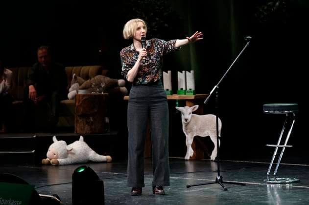 Shari Litt bei der Verleihung des Comedy-Preises Recklinghäuser Hurz im Ruhrfestspielhaus. Recklinghausen, 18.03.2024