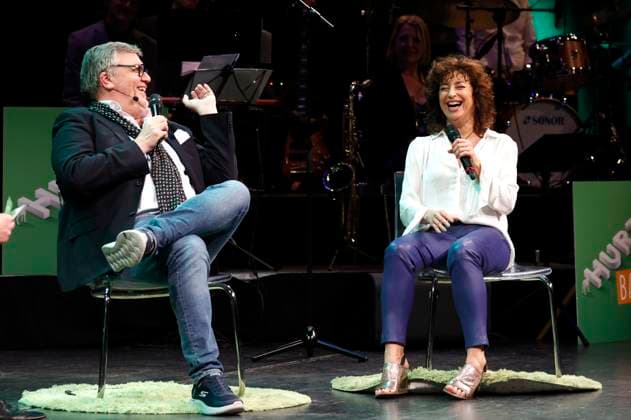Hape Kerkeling und Isabel Varell bei der Verleihung des Comedy-Preises Recklinghäuser Hurz im Ruhrfestspielhaus. Recklinghausen, 18.03.2024