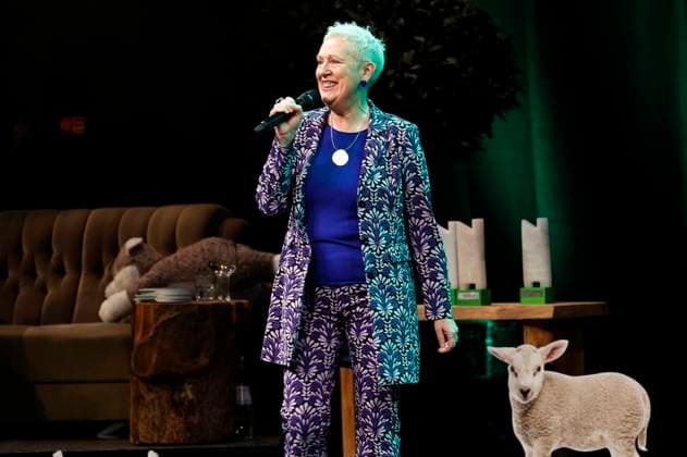 Lioba Albus bei der Verleihung des Comedy-Preises Recklinghäuser Hurz im Ruhrfestspielhaus. Recklinghausen, 18.03.2024