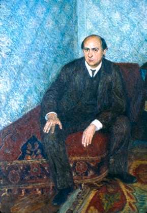 ARNOLD SCHOENBERG (1874-1951). Austrian composer. Oil on canvas, 1905-06, by Richard Gerstl.  Copyright: xGRANGERx xGRANGERx 0018542