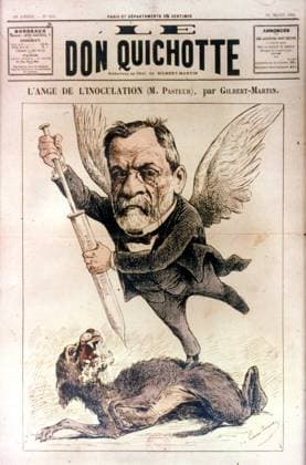 LOUIS PASTEUR (1822-1895). French chemist and microbiologist. French newspaper cover, 1886.  Copyright: xGRANGERx xGRANGERx 0020858