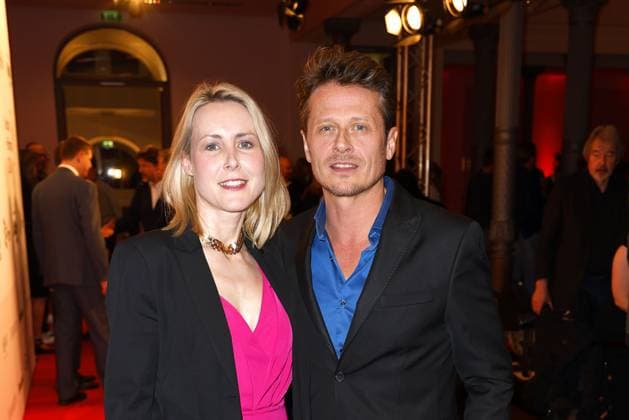 Franziska Hippe und Roman Knizka bei der Verleihung vom Deutschen Hoerfilmpreis am 19.03.2024 in Berlin Deutscher Hoerfilmpreis 2024 in Berlin