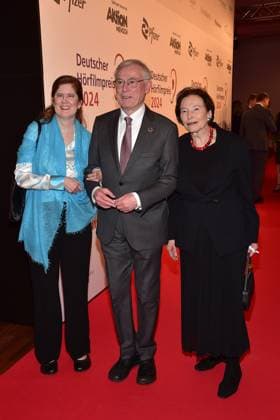 22. HörfilmPreis 2024 Eva Luise Köhler, DR. ULRIKE KRISTINA KÖHLER, Horst Köhler, Bundepräsident von 2004-2010 a.D. 22. Deutscher Hörfilmpreis 2024 in der Hauptstadtrepräsentanz der Deutschen Telekom in Berlin, am 19.03.2024