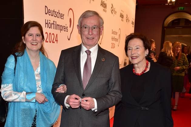 22. HörfilmPreis 2024 Eva Luise Köhler, DR. ULRIKE KRISTINA KÖHLER, Horst Köhler, Bundepräsident von 2004-2010 a.D. 22. Deutscher Hörfilmpreis 2024 in der Hauptstadtrepräsentanz der Deutschen Telekom in Berlin, am 19.03.2024