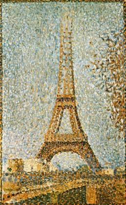 SEURAT: EIFFEL TOWER, 1889. Georges Seurat: The Eiffel Tower. Oil on panel, 1889.  Copyright: xGRANGERx xGRANGERx 0028208