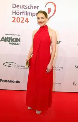Sina Martens beim Deutschen Hoerfilmpreis 2024 in der Hauptstadtrepraesentanz der Deutschen Telekom Berlin.
