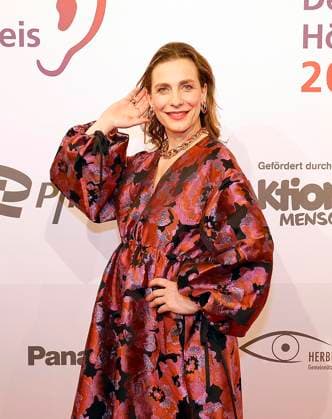 Nadine Heidenreich beim Deutschen Hoerfilmpreis 2024 in der Hauptstadtrepraesentanz der Deutschen Telekom Berlin.
