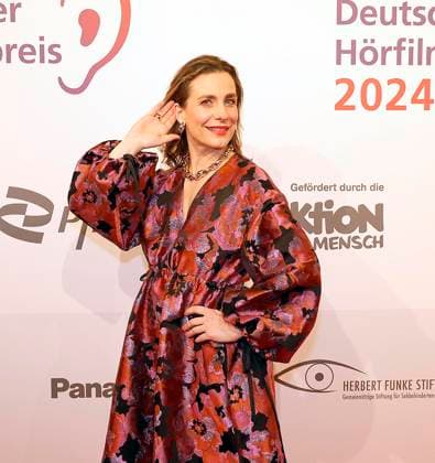 Nadine Heidenreich beim Deutschen Hoerfilmpreis 2024 in der Hauptstadtrepraesentanz der Deutschen Telekom Berlin.