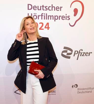Valerie Niehaus beim Deutschen Hoerfilmpreis 2024 in der Hauptstadtrepraesentanz der Deutschen Telekom Berlin.