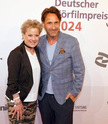 Tanja Schumann, Falk Willy Wild beim Deutschen Hoerfilmpreis 2024 in der Hauptstadtrepraesentanz der Deutschen Telekom Berlin.