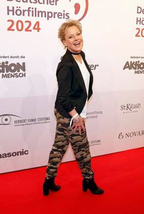 Tanja Schumann beim Deutschen Hoerfilmpreis 2024 in der Hauptstadtrepraesentanz der Deutschen Telekom Berlin.