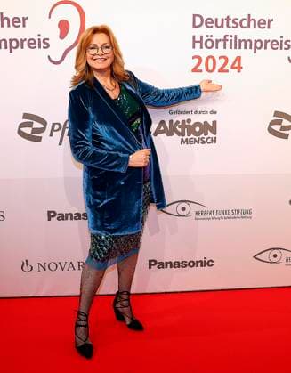 Maren Gilzer beim Deutschen Hoerfilmpreis 2024 in der Hauptstadtrepraesentanz der Deutschen Telekom Berlin.