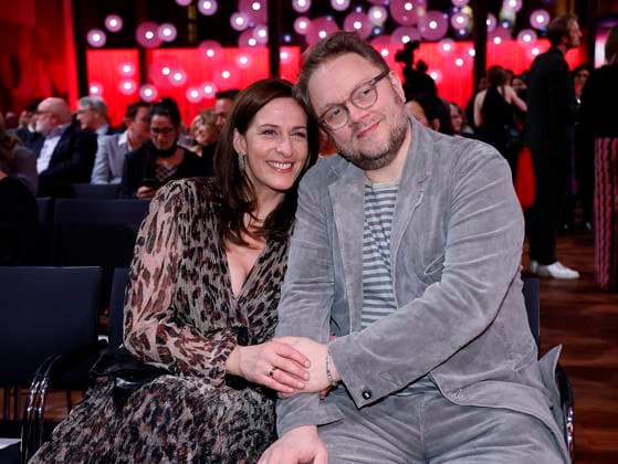 Ulrike Frank, Marc Schubring beim Deutschen Hoerfilmpreis 2024 in der Hauptstadtrepraesentanz der Deutschen Telekom Berlin.