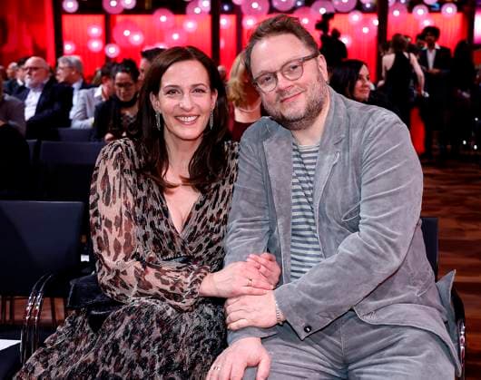 Ulrike Frank, Marc Schubring beim Deutschen Hoerfilmpreis 2024 in der Hauptstadtrepraesentanz der Deutschen Telekom Berlin.
