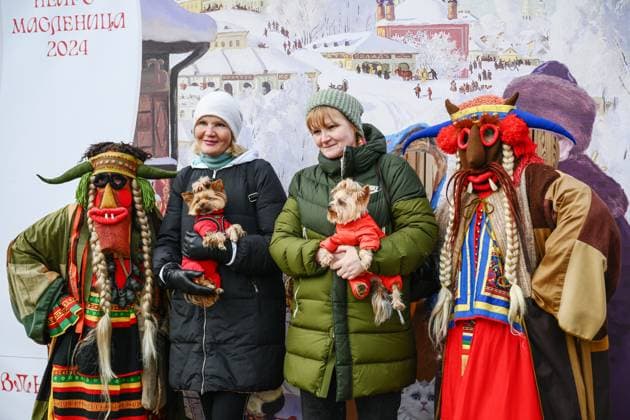 RUSSIA EXPO. Maslenitsa Week 8642961 17.03.2024 The International RUSSIA EXPO Forum and Exhibition. Maslenitsa festivities. Vladimir Astapkovich host photo agency: RIA Novosti Moscow Russia  Copyright: xVladimirxAstapkovichx