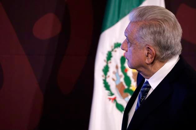 March 20, 2024, Mexico City, Mexico:MexicoÃ¢â‚¬â ¢s President, Andres Manuel Lopez Obrador gesticulates while answers question for the media during his daily briefing at the National Palace. on March 20, 2024 in Mexico City, Mexico Mexico City Mexico - ZUMAe321 20240320_zia_e321_010 Copyright: xLuisxBarronx