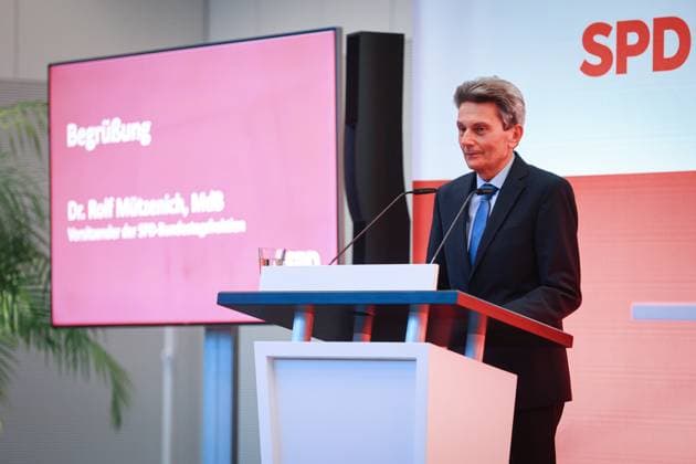 Rolf Mützenich, SPD, bei der Verleihung des Otto-Wels-Preises im Deutschen Bundestag, 20.3.2024, Bundestag, Reichstagsgebäude, Berlin, Deutschland