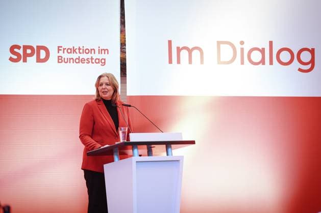Bärbel Bas, SPD, bei der Verleihung des Otto-Wels-Preises im Deutschen Bundestag, 20.3.2024, Bundestag, Reichstagsgebäude, Berlin, Deutschland