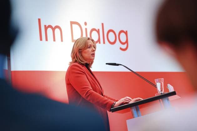 Bärbel Bas, SPD, bei der Verleihung des Otto-Wels-Preises im Deutschen Bundestag, 20.3.2024, Bundestag, Reichstagsgebäude, Berlin, Deutschland