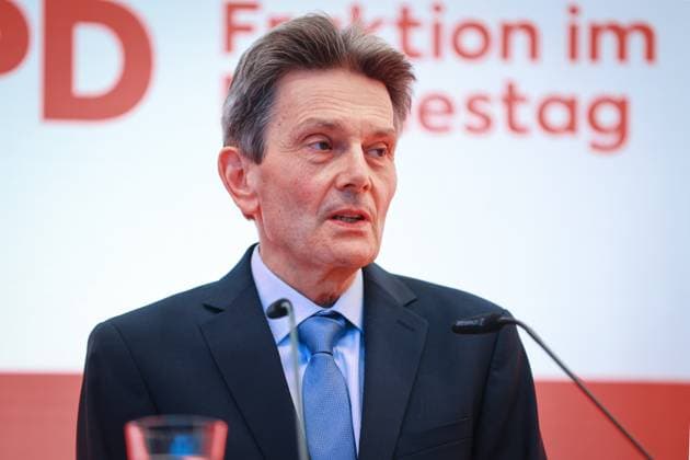Rolf Mützenich, SPD, bei der Verleihung des Otto-Wels-Preises im Deutschen Bundestag, 20.3.2024, Bundestag, Reichstagsgebäude, Berlin, Deutschland