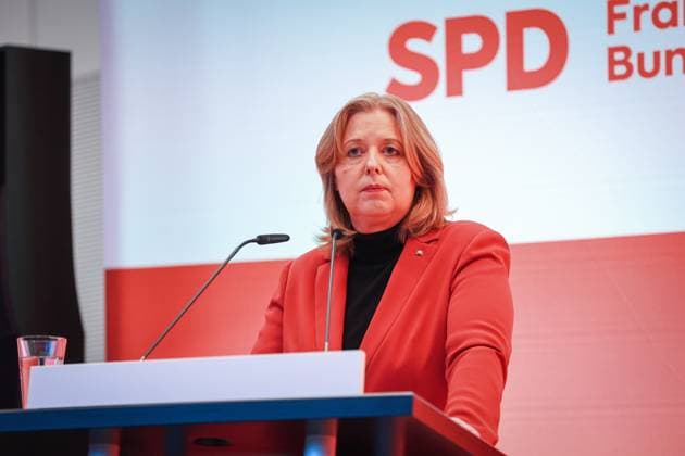 Bärbel Bas, SPD, bei der Verleihung des Otto-Wels-Preises im Deutschen Bundestag, 20.3.2024, Bundestag, Reichstagsgebäude, Berlin, Deutschland
