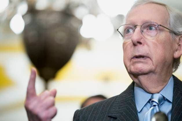 News Themen der Woche KW12 News Bilder des Tages Senate Minority Leader Mitch McConnell, R-KY, speaks during a press conference after weekly Senate caucus luncheons at the U.S. Capitol in Washington, DC on Wednesday, March 20, 2024.  WAP20240320421 BONNIExCASH