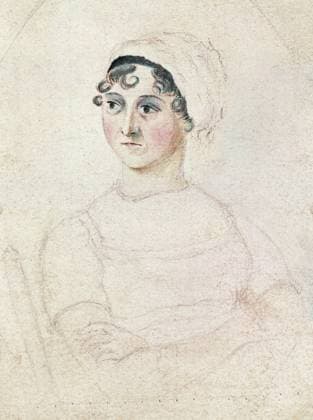 JANE AUSTEN (1775-1817). English novelist. Pencil and watercolor, c1810, by her sister, Cassandra Austen.  Copyright: xGRANGERx xGRANGERx 0042896