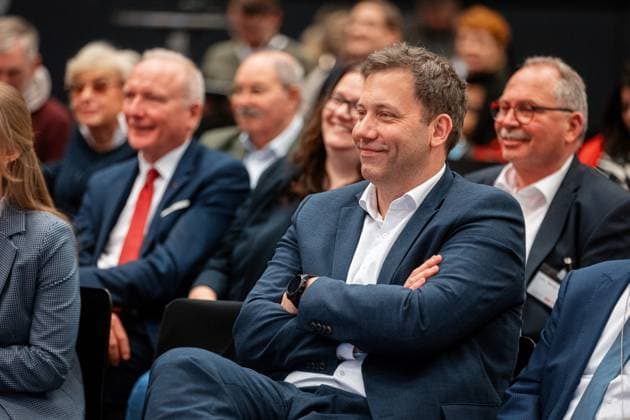 Lars Klingbeil, SPD, bei der Verleihung des Otto-Wels-Preises im Deutschen Bundestag, 20.3.2024, Bundestag, Reichstagsgebäude, Berlin, Deutschland