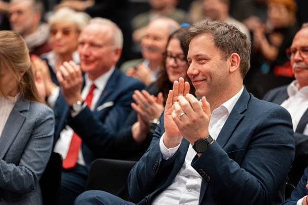 Lars Klingbeil, SPD, bei der Verleihung des Otto-Wels-Preises im Deutschen Bundestag, 20.3.2024, Bundestag, Reichstagsgebäude, Berlin, Deutschland